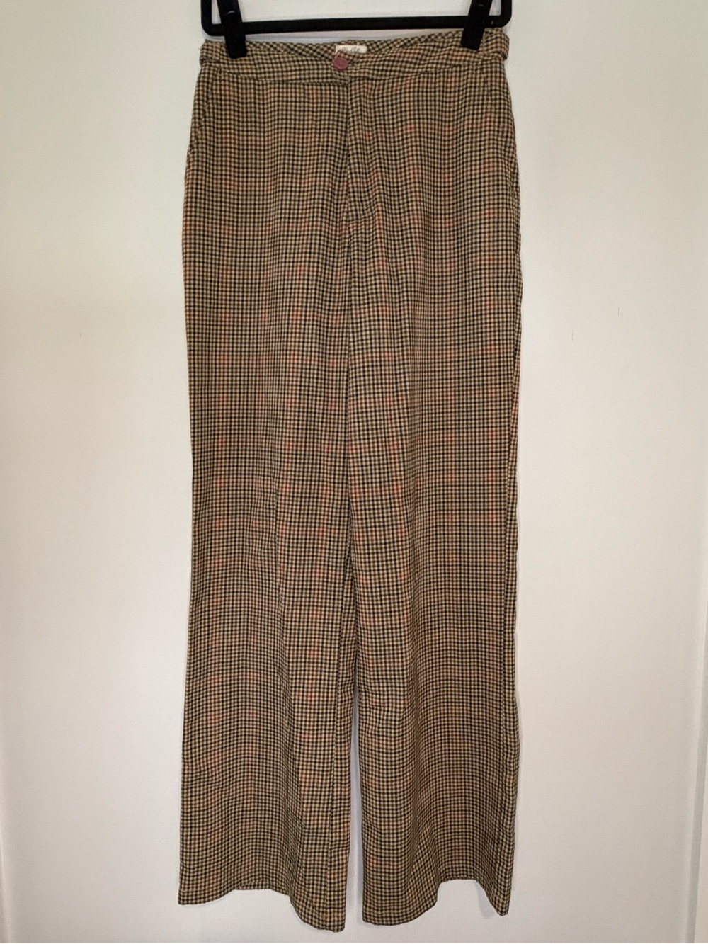 John Galt PacSun Checked Wide-Leg Juniors Pants